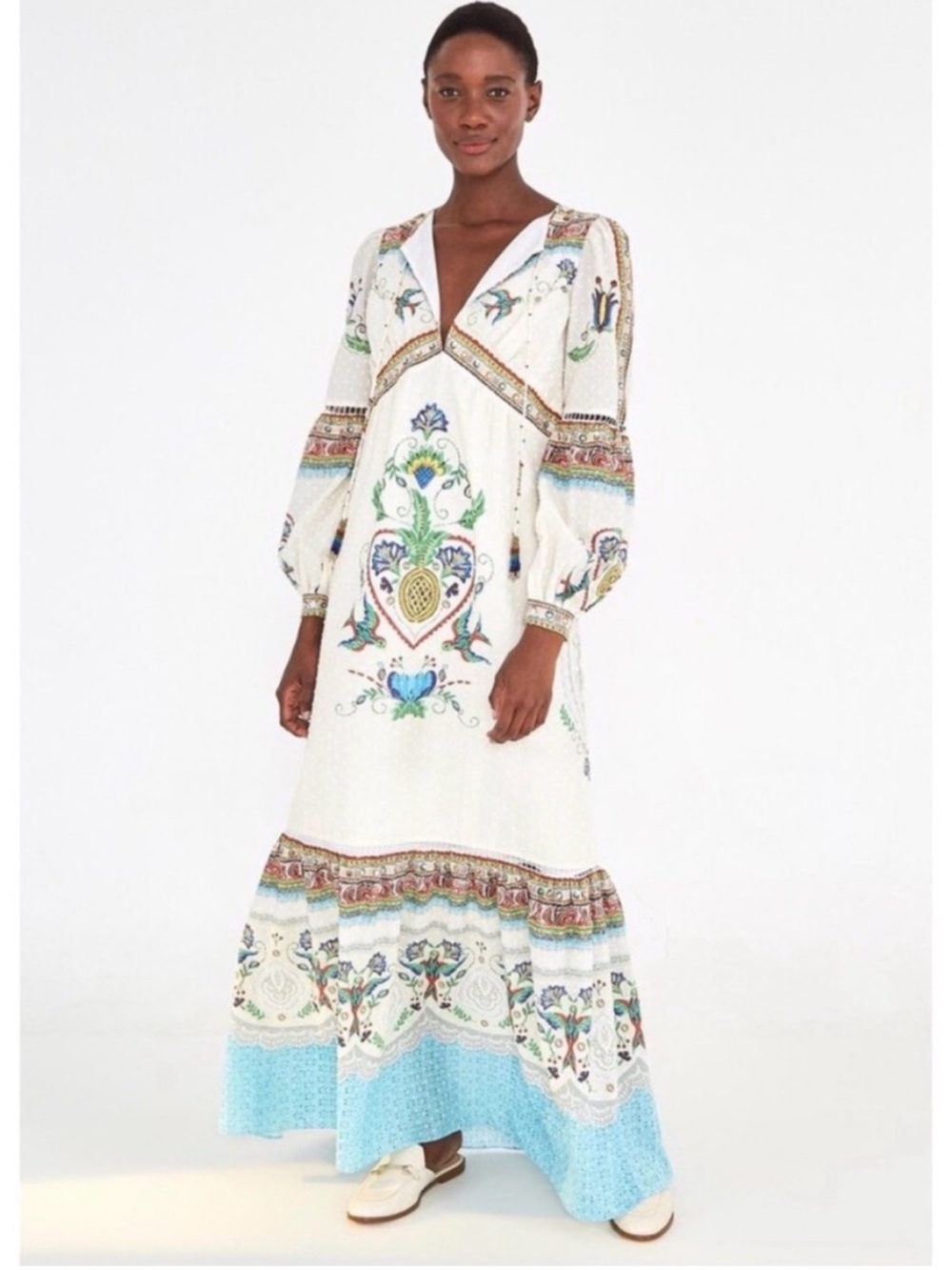 Farm Rio Floral Print Maxi Dress
